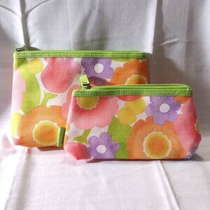 CLINIQUE Cosmetic Bags - large/small set of 2 - NEW -